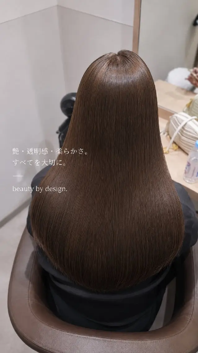 セミロング カラー 透明感カラー 髪質改善 縮毛矯正 カット ヘアカラー トリートメント 【垢抜けカラー/ 縮毛矯正】Taikiのヘアスタイル