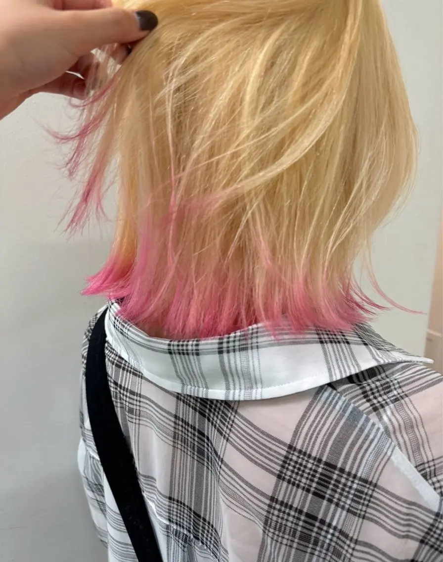 ミディアム カラー カット ヘアカラー トリートメント 🫧ハイトーン✨格安 より質💐マンツーマのヘアスタイル