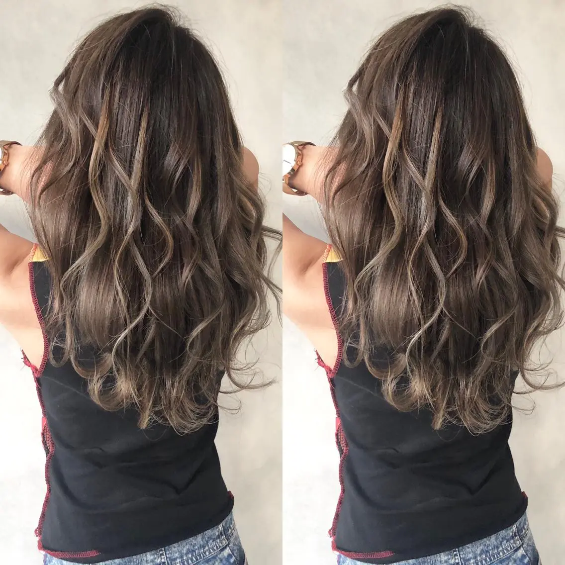 ロング ハイライト ヘアカラー トリートメント 小澤大輔 YOLO hairのヘアスタイル