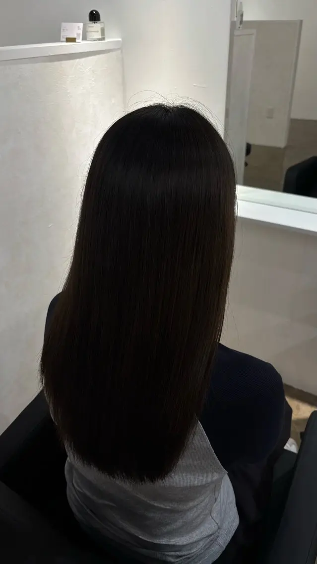 ロング 髪質改善 ヘアカラー トリートメント miyon/ RINOA🇰🇷のヘアスタイル