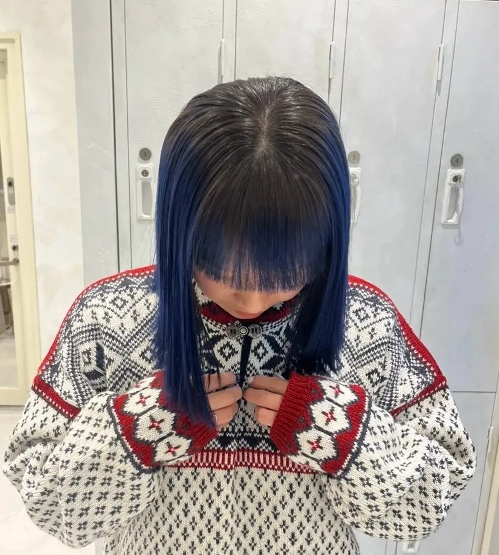 カラー 中井亜未/ 姫路ボブのヘアスタイル