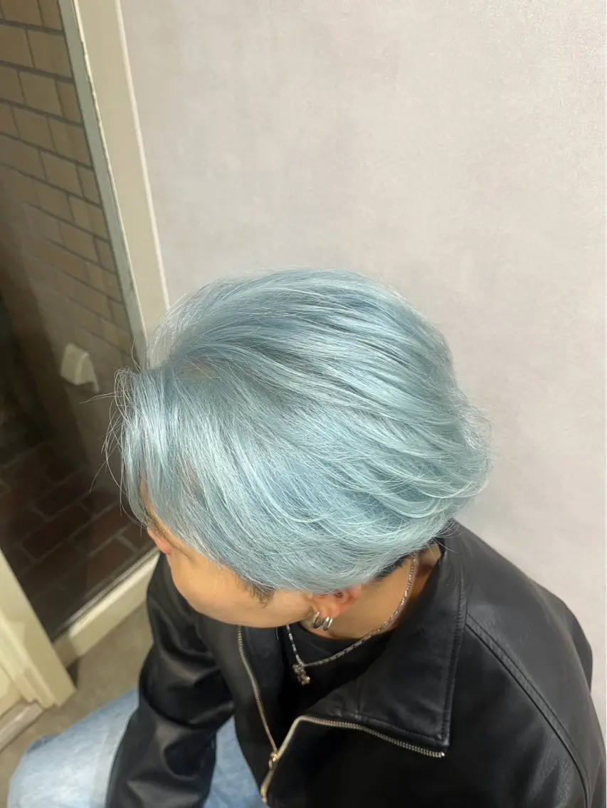 ショート カラー メンズ メンズハイトーン ハイトーンカラー ヘアカラー トリートメント ✨ハイトーンカラー 💫ayumuのヘアスタイル