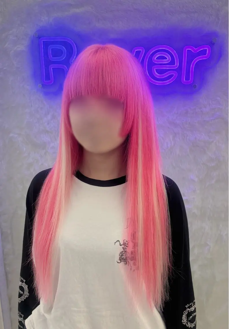 ケアブリーチカラー+シールエクステ(40~100枚)👾🖤⋆͛*͛の写真