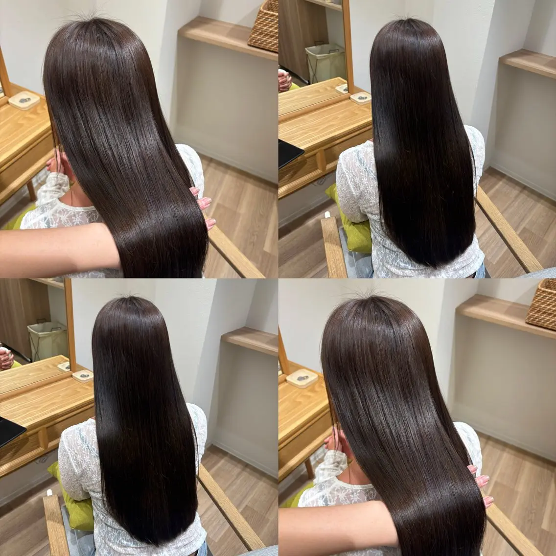 ロング カラー ベージュカラー ブラウンカラー ブラウンベージュ 透明感カラー ヘアカラー トリートメント RINNO🌷透明感 カラー/髪質改善のヘアスタイル