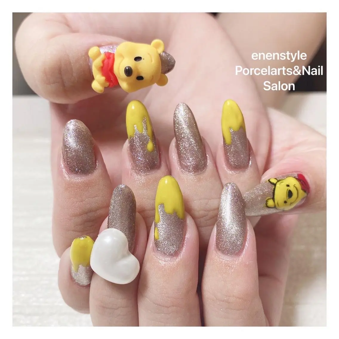 ミディアム ネイル 🐾enen style 🐾のネイルデザイン