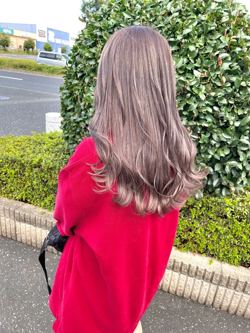 ロング カラー 猪股 稜斗のヘアスタイル