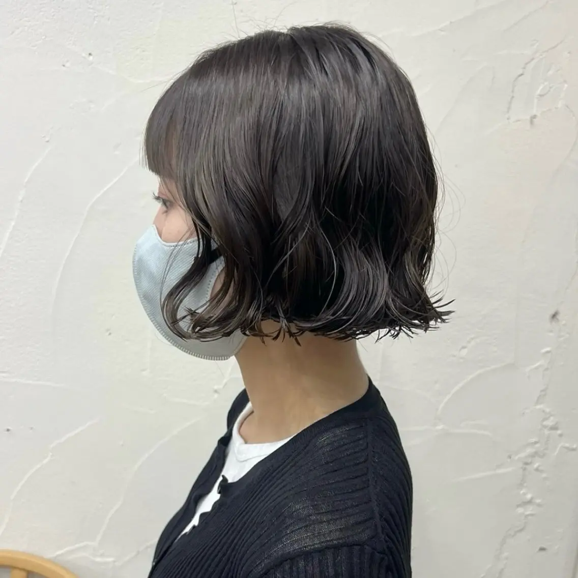 ショート カラー パーマ カット ヘアカラー パーマ akane/オリーブ /ボブパーマのヘアスタイル