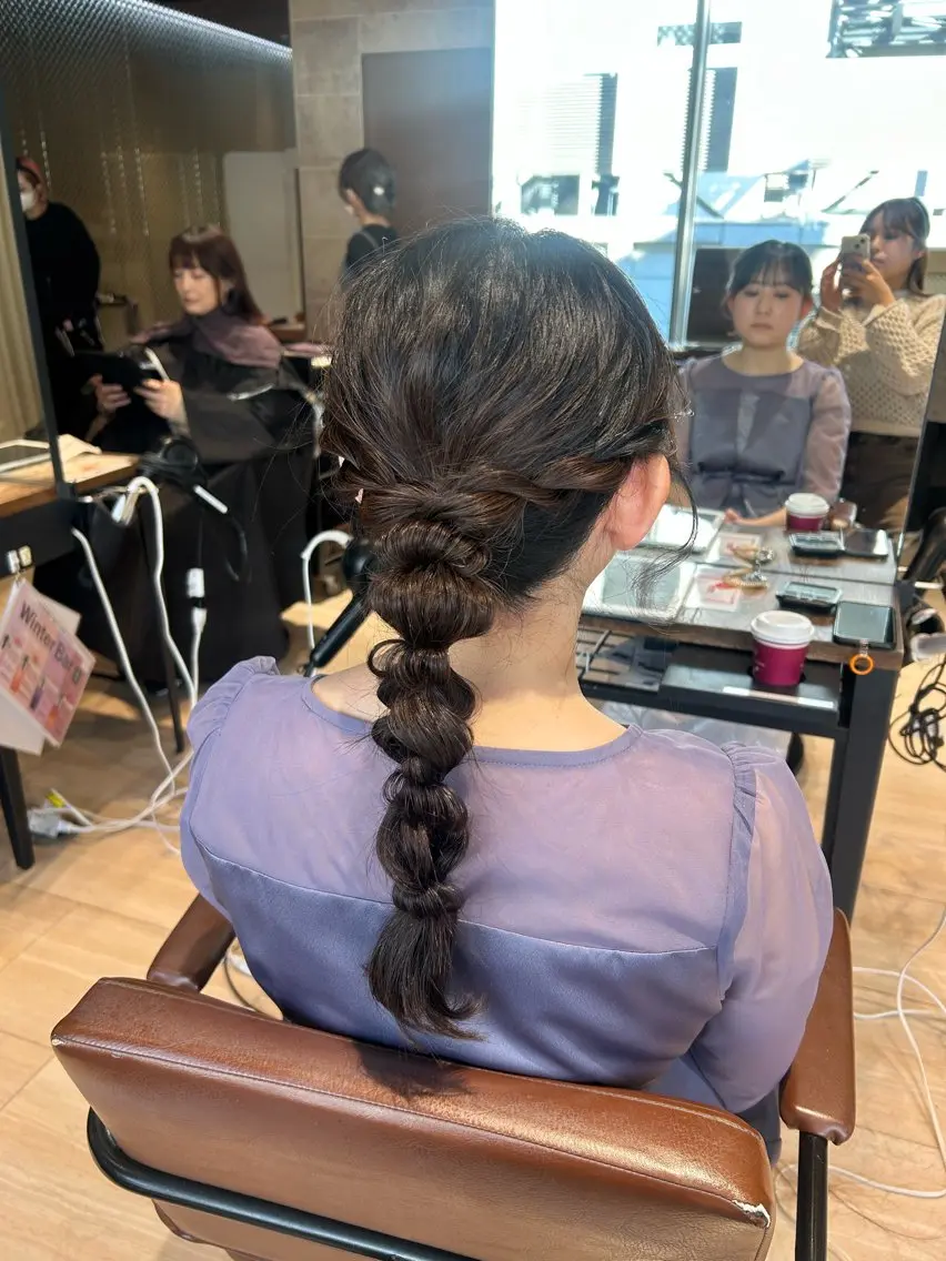 ロング ヘアセット 🎀大竹美侑／顔まわ りカット／レイヤーのヘアスタイル