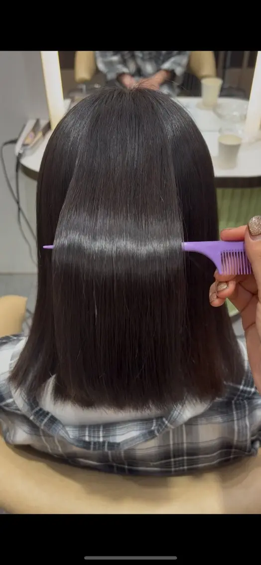 ミディアム 🩵韓国レイヤー│ ハッシュ│愛華🪽のヘアスタイル