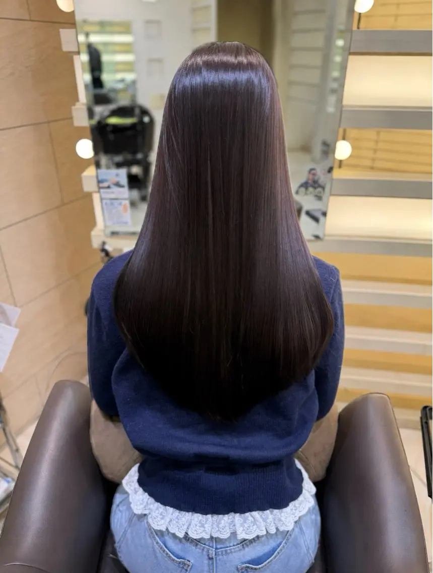 セミロング カラー ヘアカラー トリートメント 矢口 七海のヘアスタイル