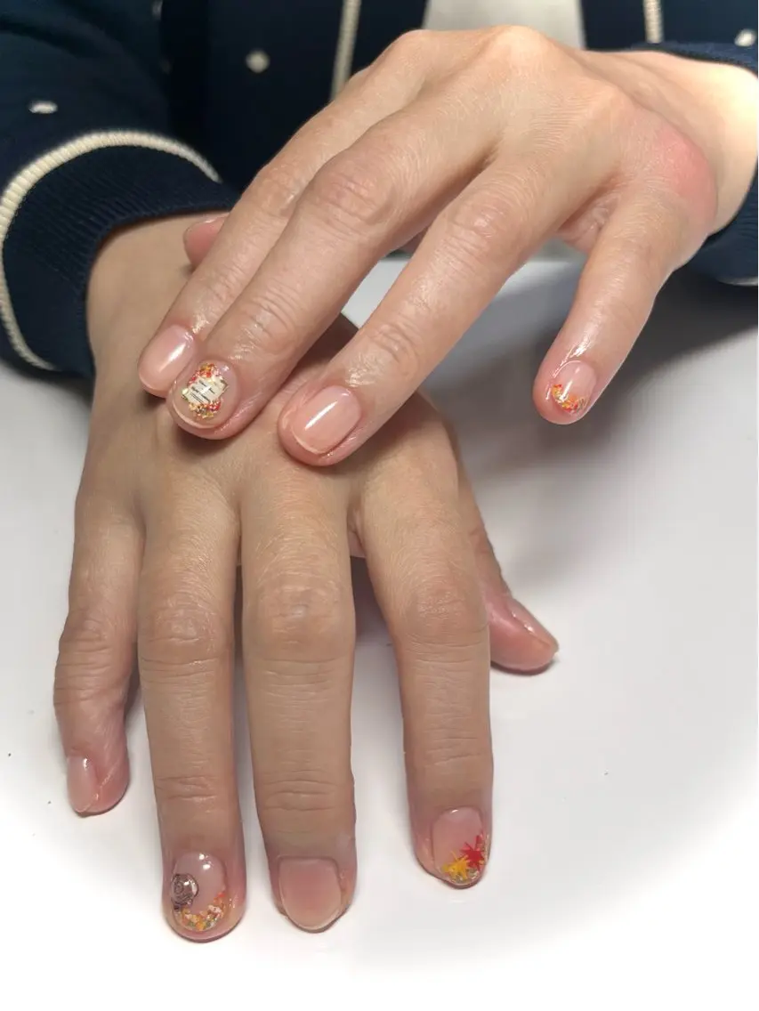 ネイル クリアネイル ジェルネイル himitsu kichiのネイルデザイン
