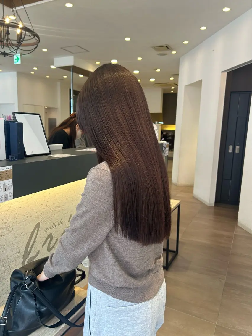 セミロング 髪質改善 トリートメント カット ヘアカラー トリートメント 🕯透明感カラー/ 似合わせレイヤー🎀のヘアスタイル