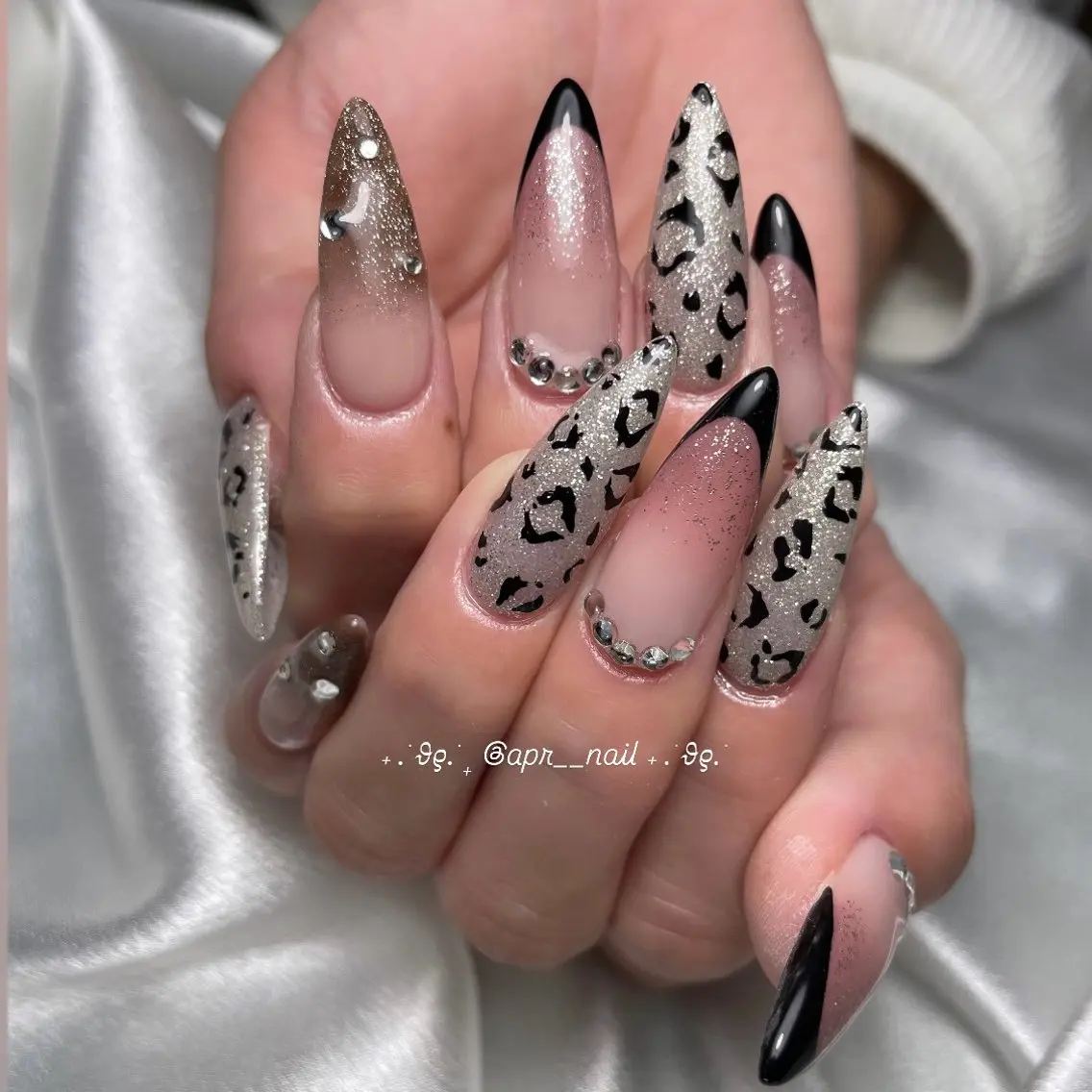 ネイル アニマル柄 持ち込み ハンドネイル Nailsalon  apricotのネイルデザイン
