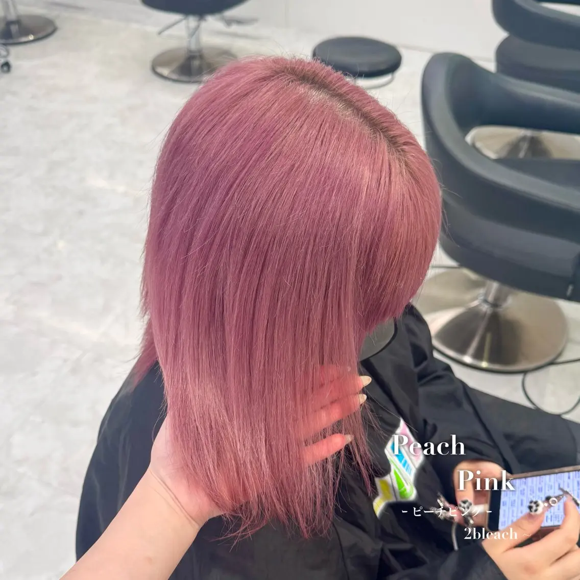 ミディアム カラー カットパーマモデル 募集🎀SHIONEのヘアスタイル