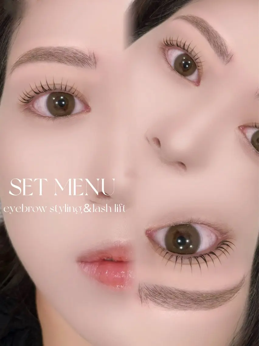 〈人気No.1✨️〉まつ毛(上のみ)&美眉スタイリング♡ 似合わせsetの写真