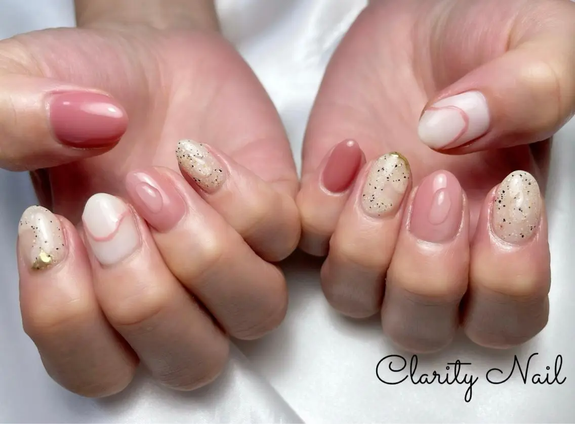 ネイル アートネイル 持ち込み ハンドネイル Clarity Nailのネイルデザイン