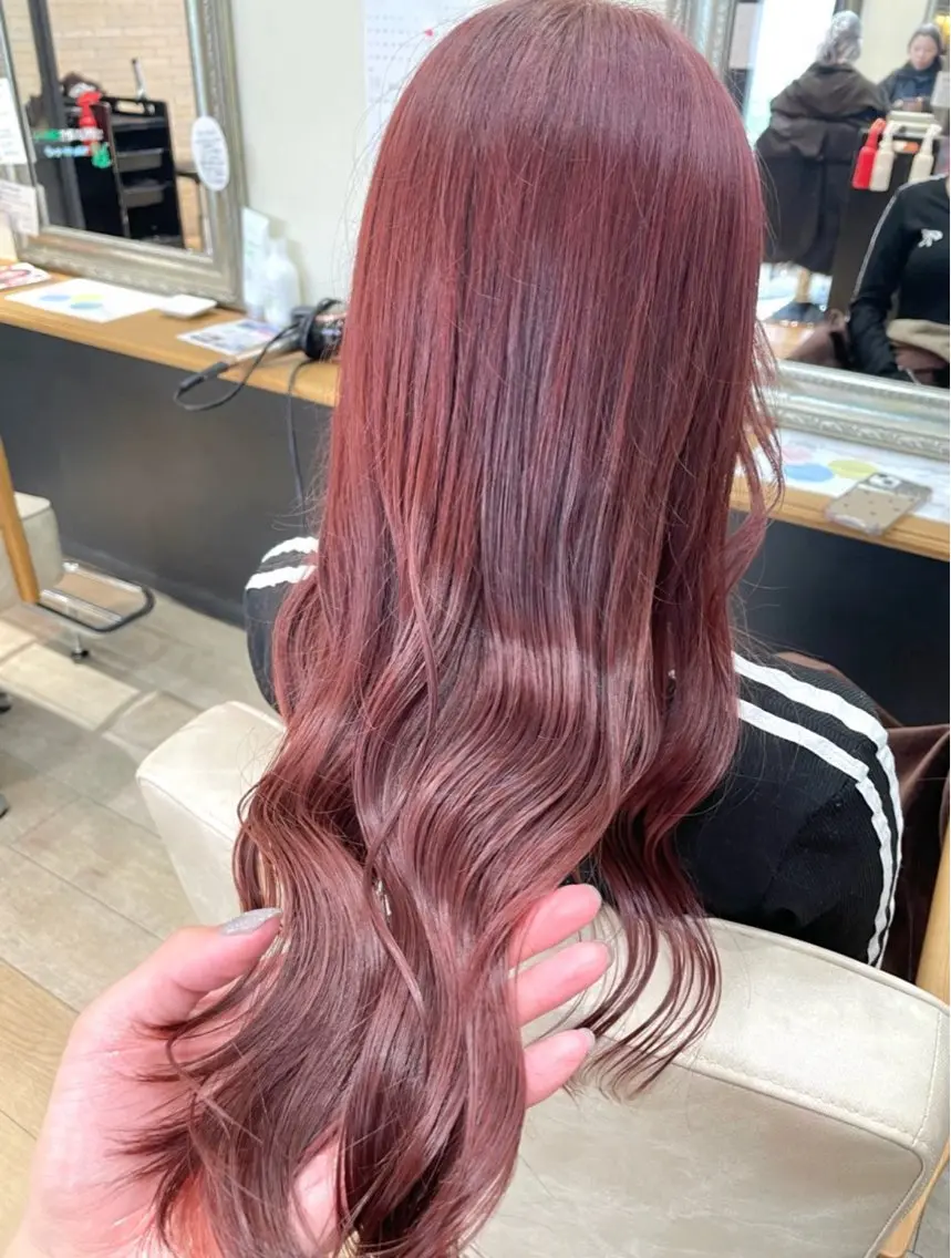 ロング カラー ヘアカラー 松尾 遥花のヘアスタイル