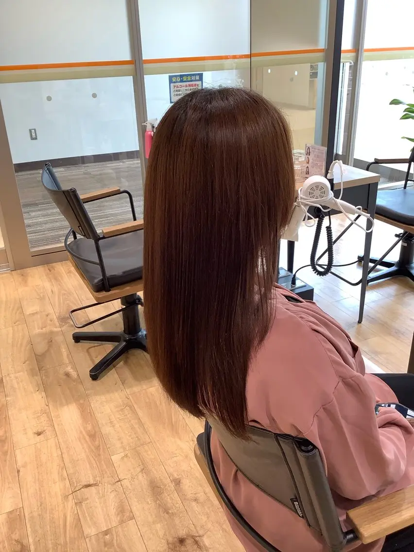ミディアム カラー パーマ 髪質改善縮毛矯正 美容師✂️山崎竜二のヘアスタイル
