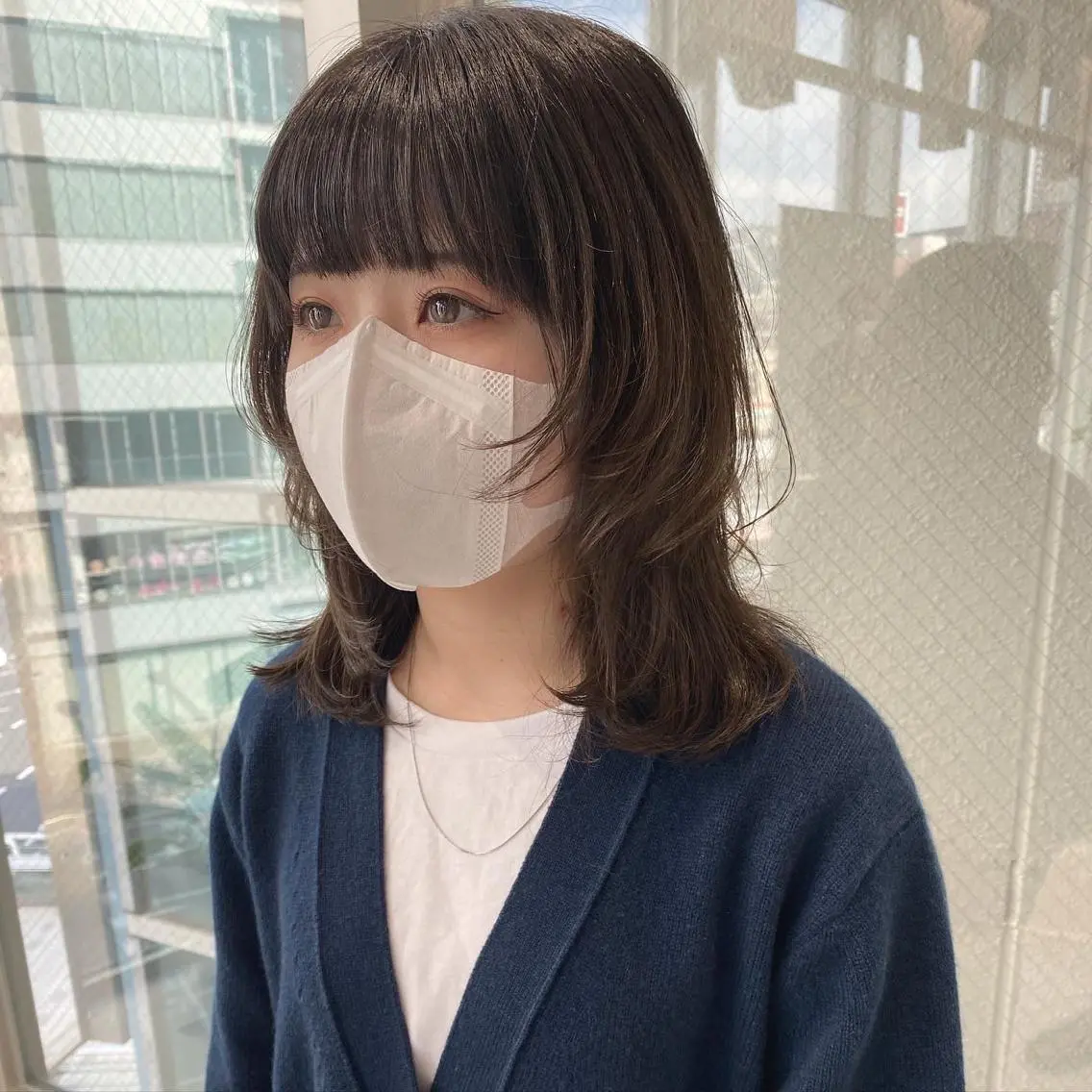 ミディアム ウルフカット ウルフカット／吉村 桃子のヘアスタイル