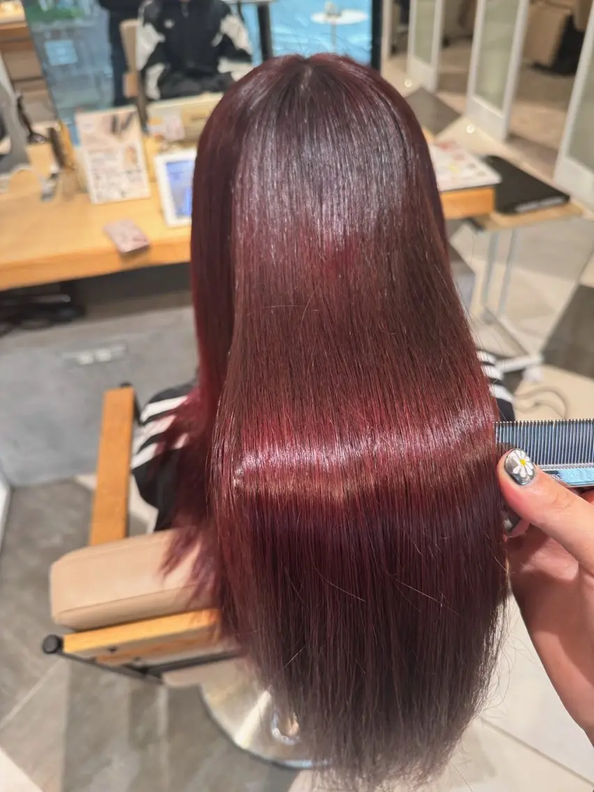 プレミアム暖色カラー＋超音波トリートメントの写真
