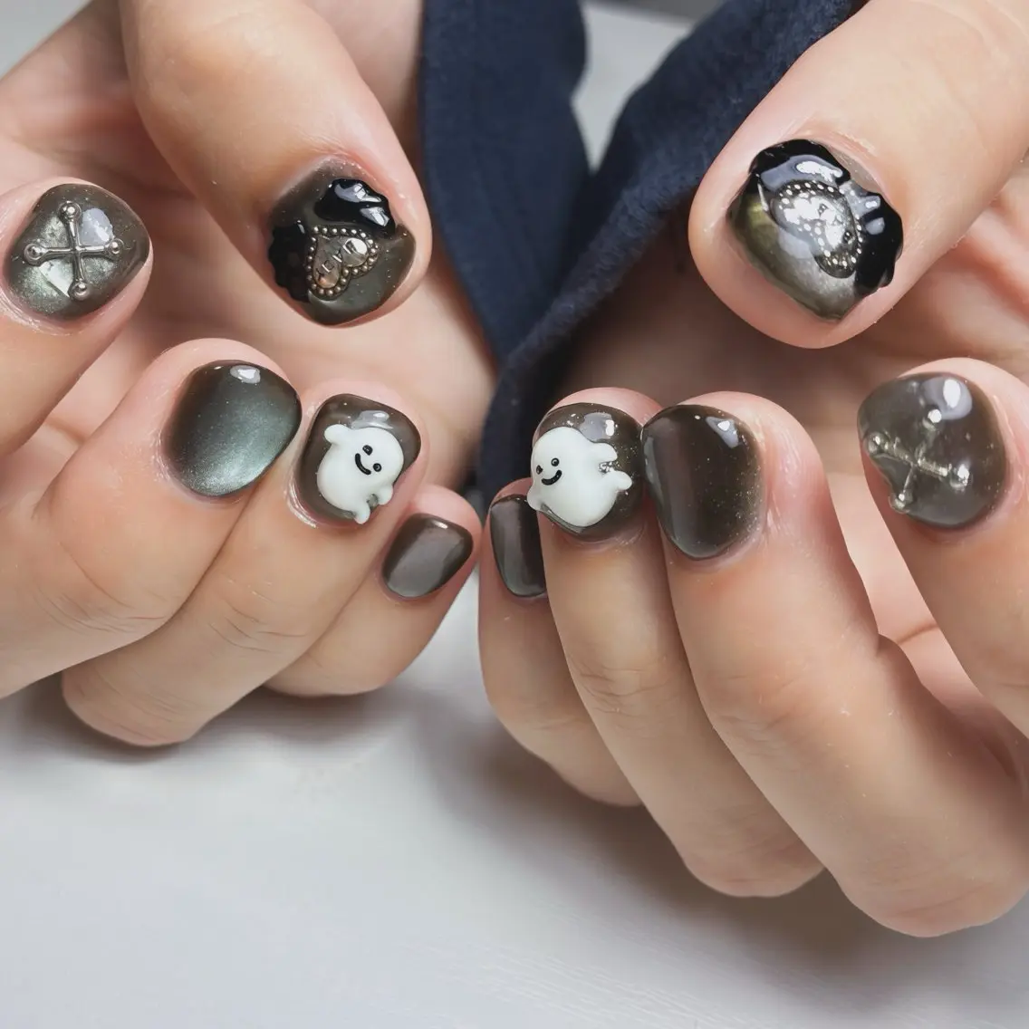 ネイル フットネイル ジェルネイル マグネットネイル ニュアンスネイル オフィスネイル ハンドネイル nail salon anoneのネイルデザイン