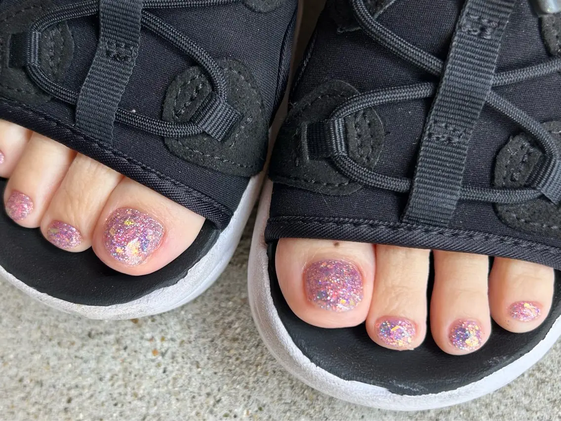【footバス付き♪】 ラメカラー、ラメグラデーションの写真