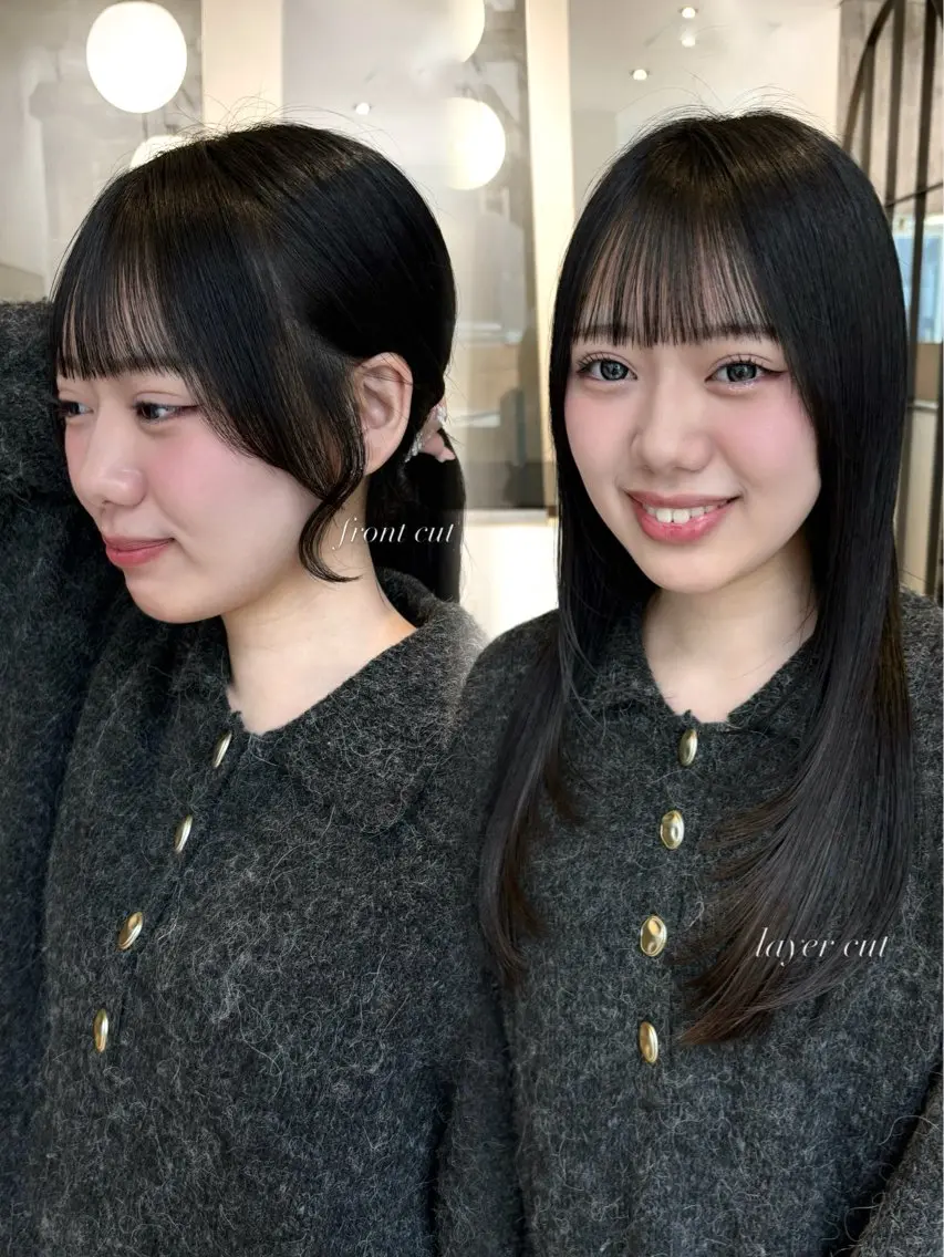 ロング カット 西田 美侑 /カットモデルのヘアスタイル