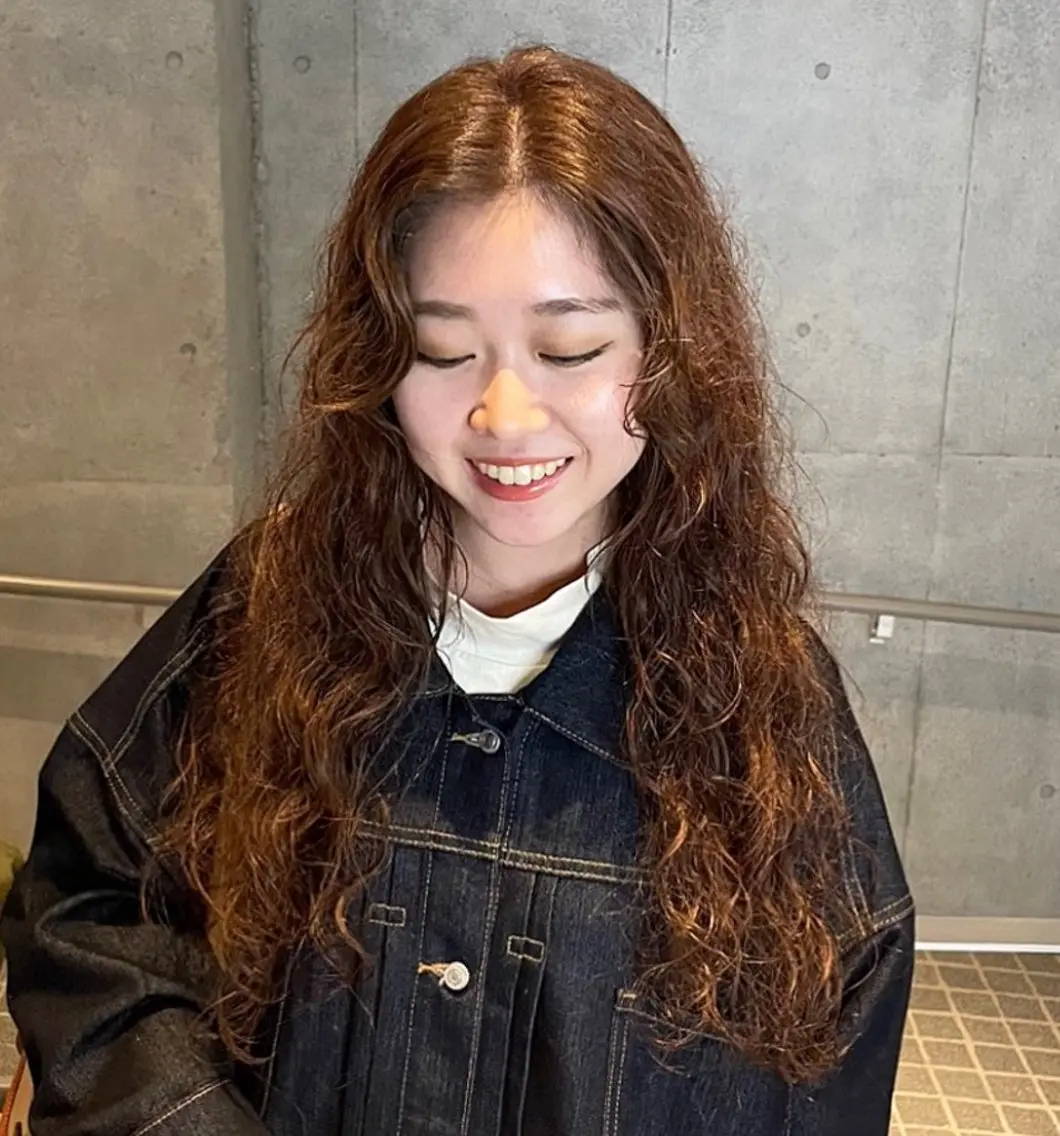 ロング カラー パーマ パーマ 🌈メンズパーマ🌈 メンズカットアリサのヘアスタイル
