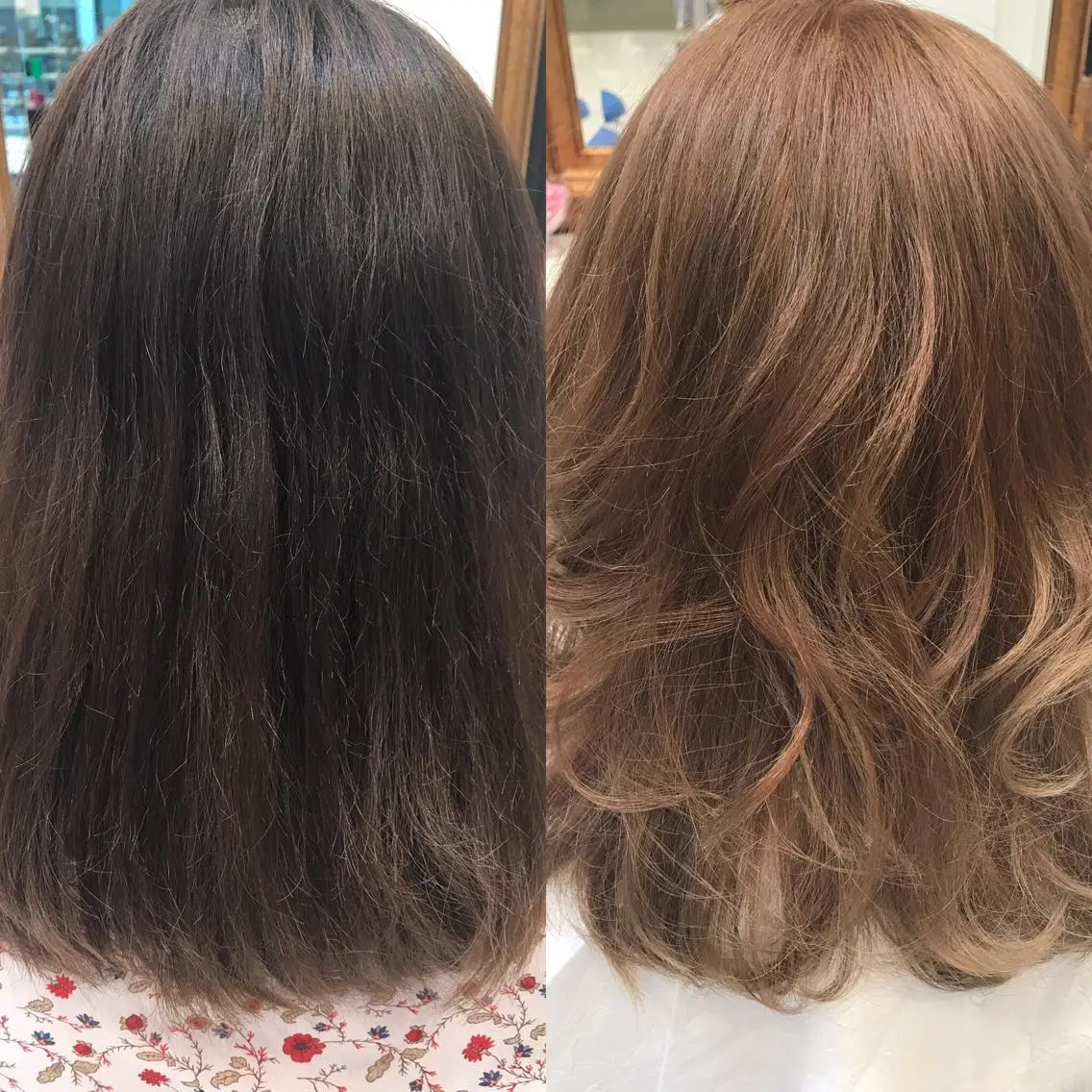 セミロング カラー ブリーチ ショート、ボブ/ 川鍋薫のヘアスタイル