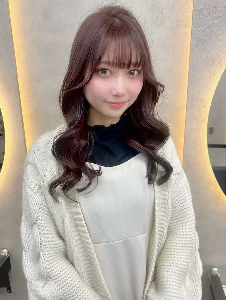 ミディアム カラー ブリーチ ダブルカラー ラベンダーカラー ブリーチなしカラー カット ヘアカラー トリートメント ヘッドスパ ケアブリーチ🌺 透明感🪽とわのヘアスタイル