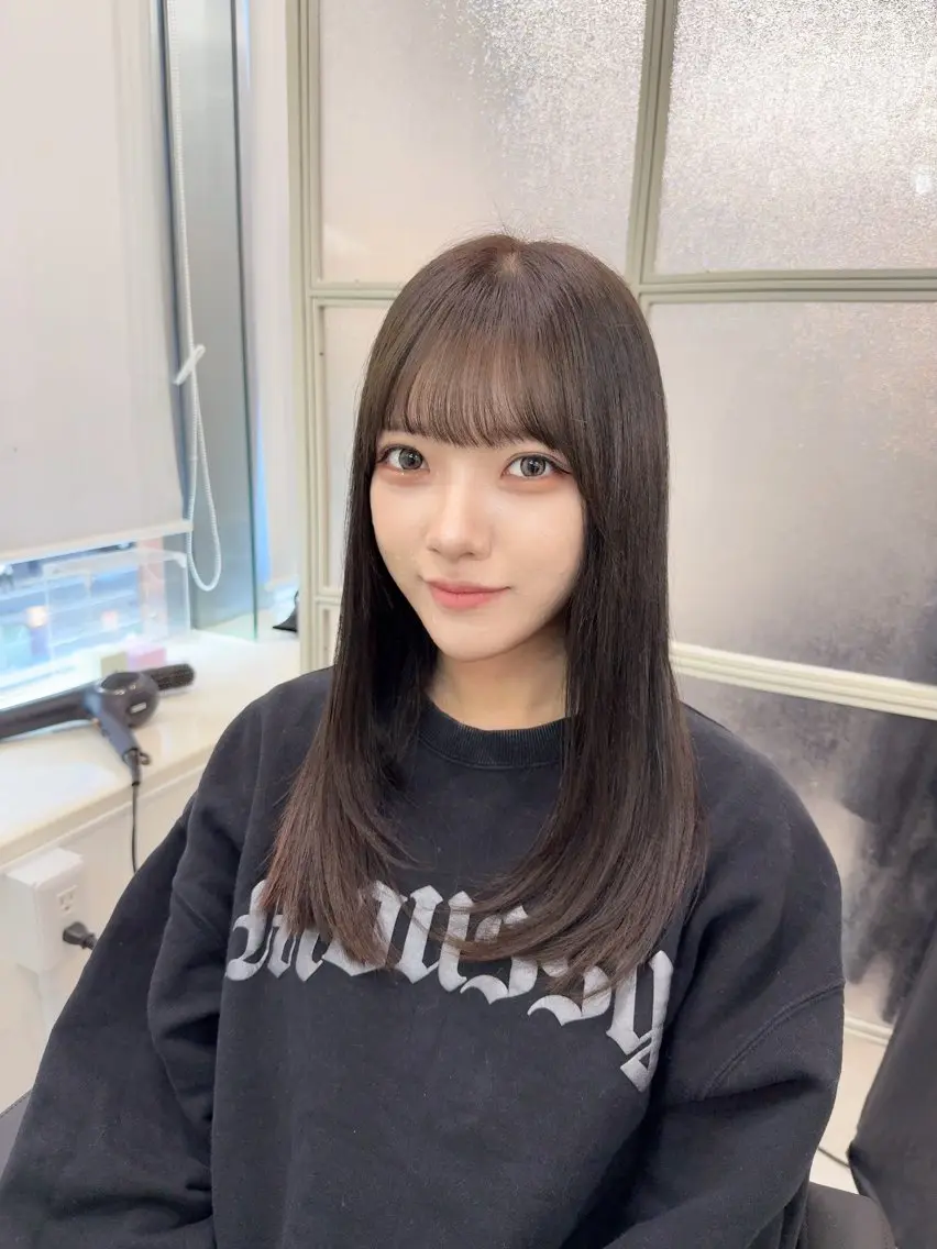 セミロング 髪質改善 レイヤーカット MAHO/透明感カラ ー/髪質改善🍒のヘアスタイル
