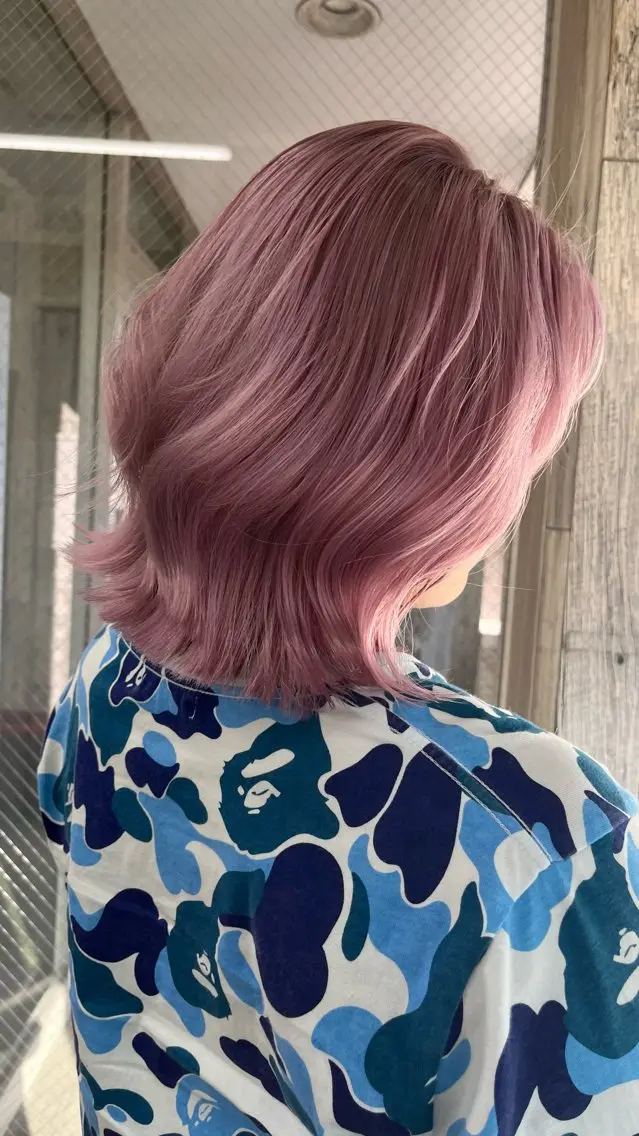 ミディアム ヘアカラー 中道 晶のヘアスタイル