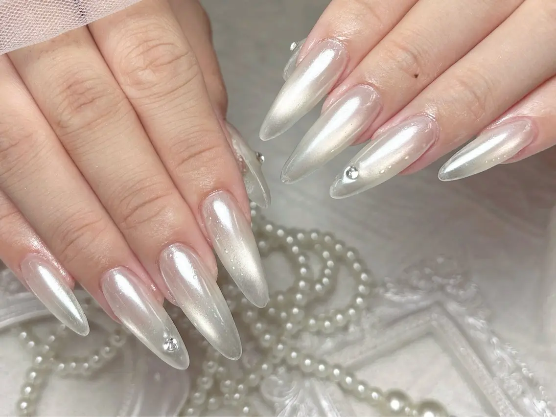 ネイル ジェルネイル 韓国ネイル マグネットネイル 持ち込み ワンカラーネイル R1🎀Nail💕 池袋東口店のネイルデザイン