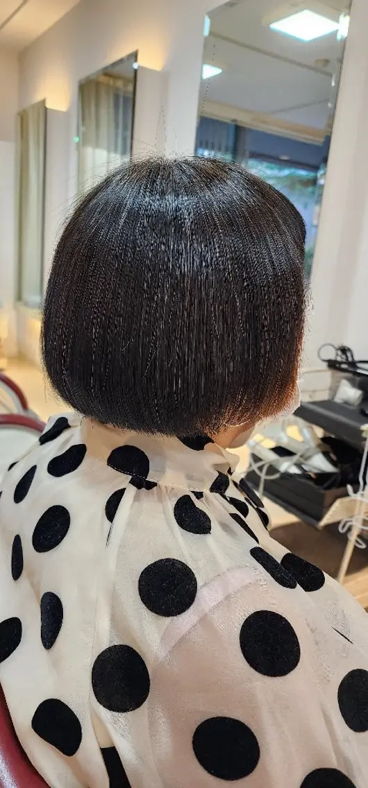 ミディアム パーマ くせ毛 hairmake Juinのヘアスタイル