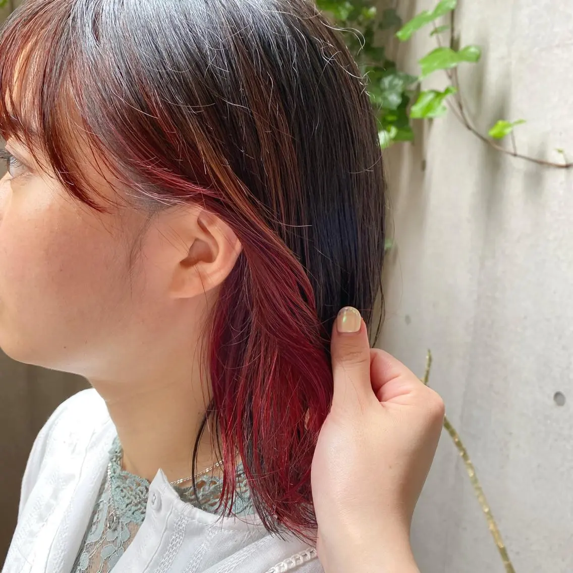 ショート ヘアカラー トリートメント 大人可愛い♡コテ巻き パーマ🌼杉田 萌恵のヘアスタイル