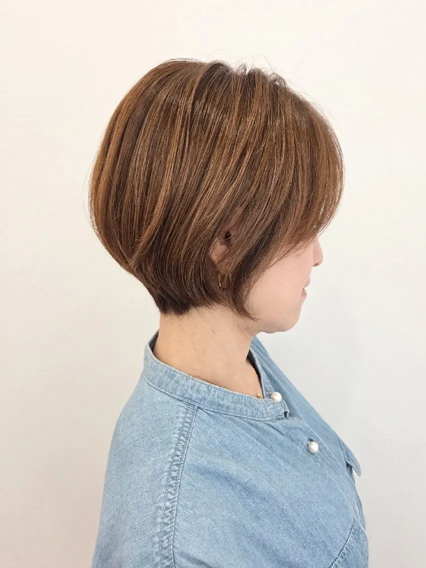 ショート カラー カット ヘアカラー トリートメント ヘッドスパ 齋藤 愛美のヘアスタイル