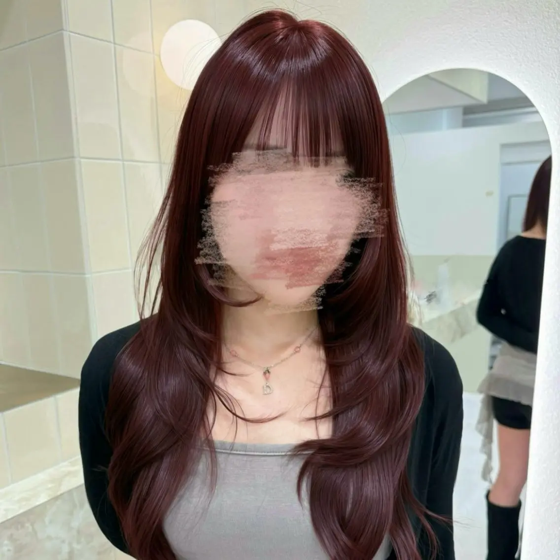 《人気メニュー💕》ロング限定カット➕透明感カラー(ワンカラー)🥣◝✩ 金曜日不可※補足説明必ず読んでください。の写真