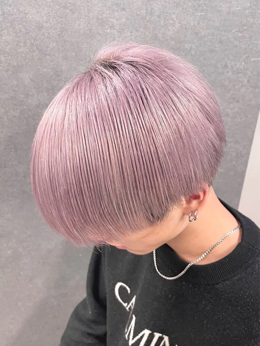 ショート ショートヘア 縮毛矯正 カマタ ハルキのヘアスタイル