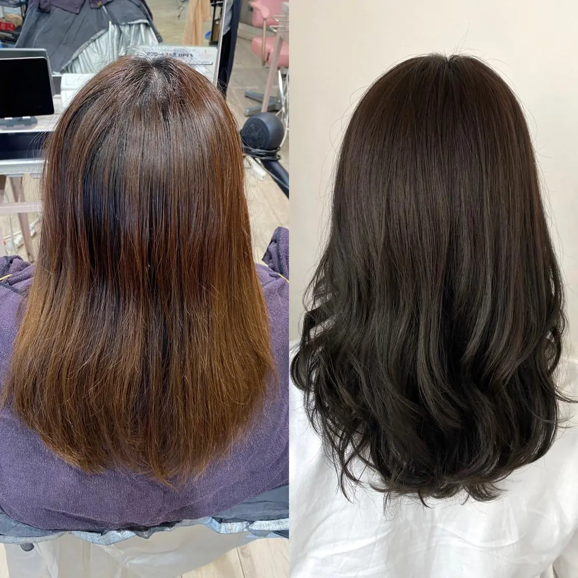 セミロング 顔まわりカット🌟 くびれヘア/寺門遥輝のヘアスタイル