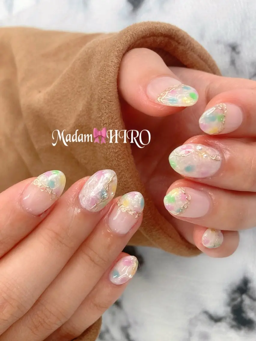 ネイル 春ネイル Lianネイル 寛子Lianのネイルデザイン