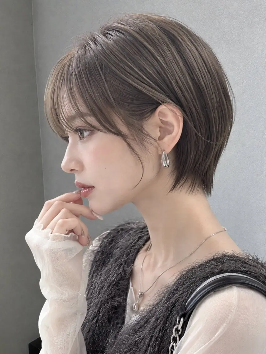 ショート ショートボブ アッシュ アッシュブラウン ボブ ショートヘア 山下強　歴24年/ ショート/ボブのヘアスタイル