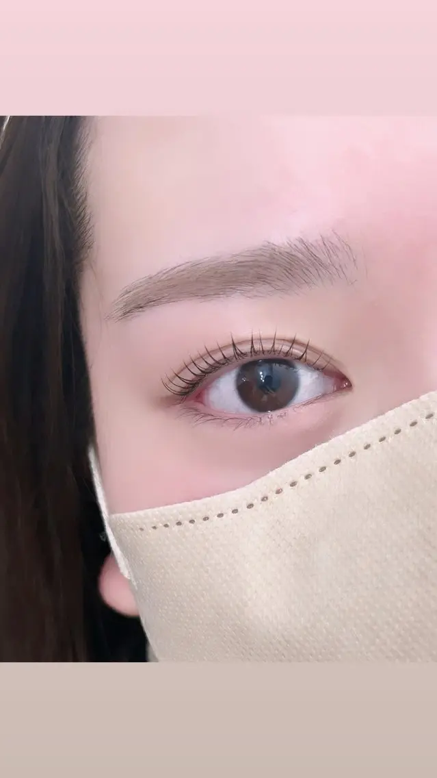 マツエク・マツパ 束感まつ毛 一重×まつ毛パーマ nabi / miaのマツエク・マツパデザイン