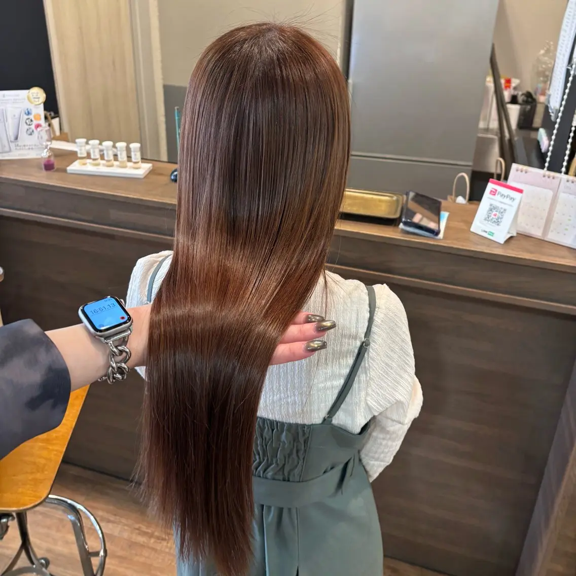 ロング トリートメント あべ ゆうか🪽艶髪のヘアスタイル