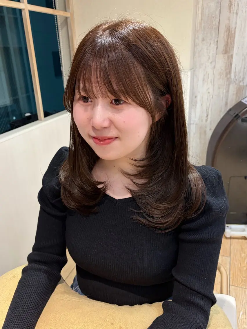 ロング カット 似合わせカット⌇ヘア セット⌇A i‎🤍のヘアスタイル