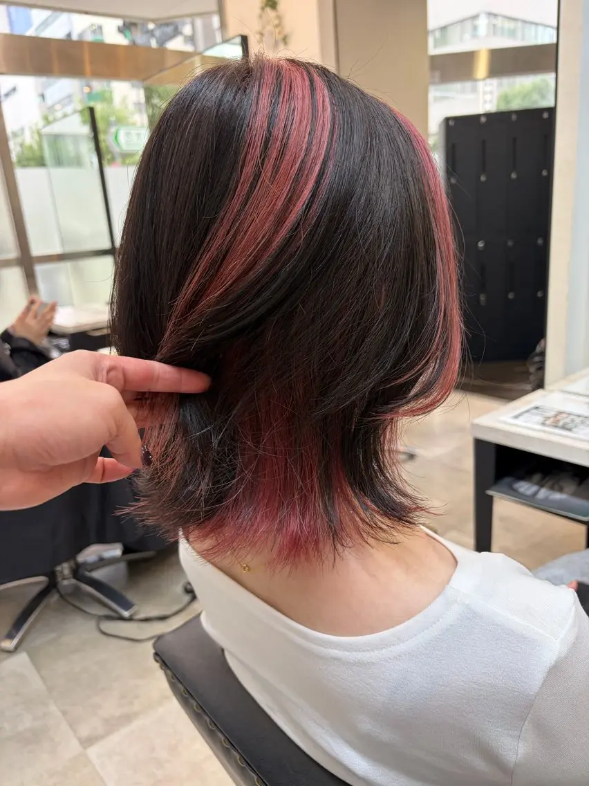 ミディアム カラー 🥀韓国ヘア🥀 宮津真菜のヘアスタイル