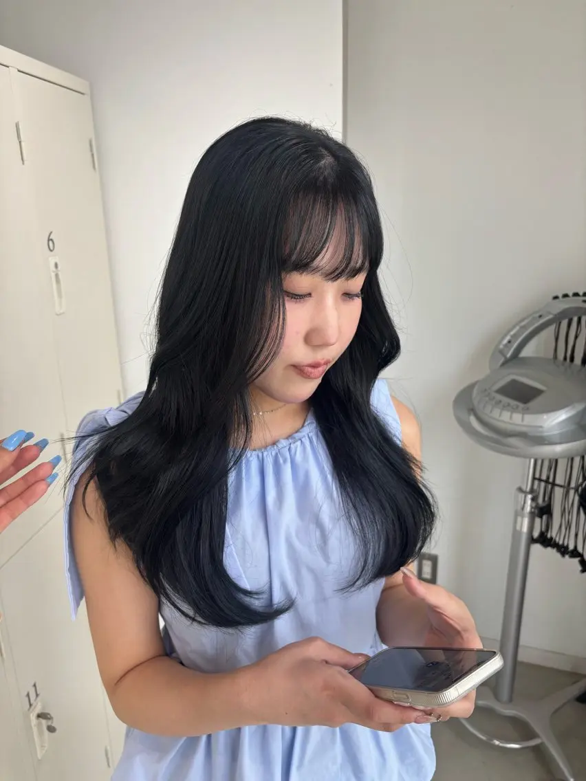 🎀韓国風トレンドカラー🎀+顔周りレイヤー+うる艶トリートメント🇰🇷(超音波アイロンケアプロ付き)の写真