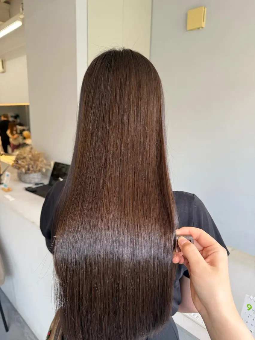 ロング 縮毛矯正 wuvhair/ あかりのヘアスタイル