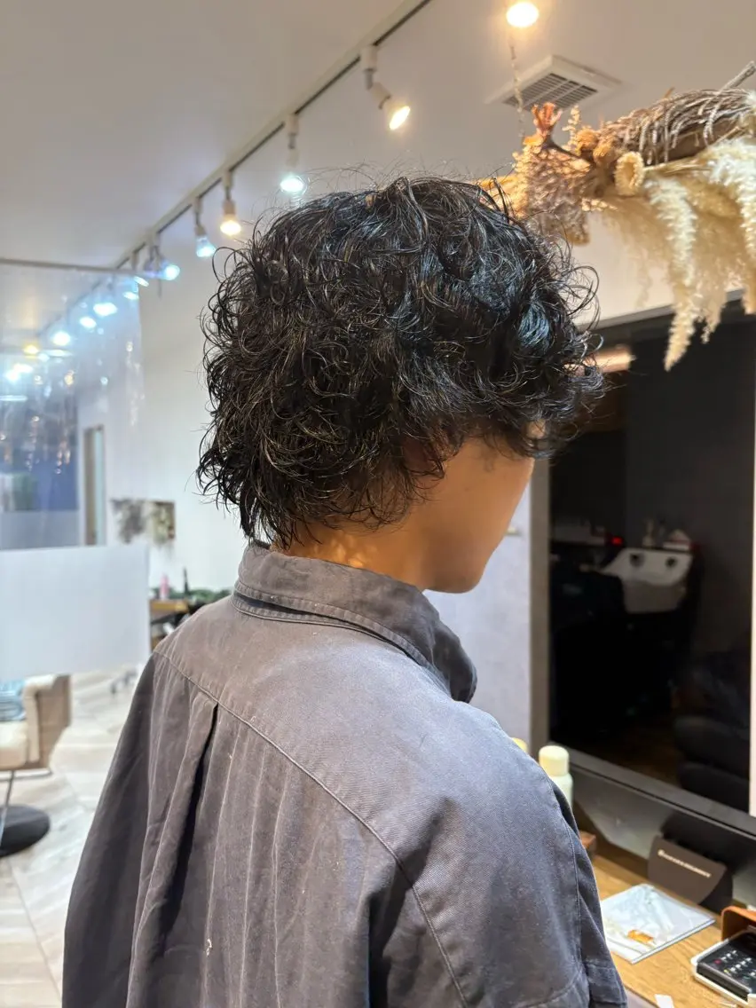 パーマ メンズ LaNA 佐藤なおのヘアスタイル