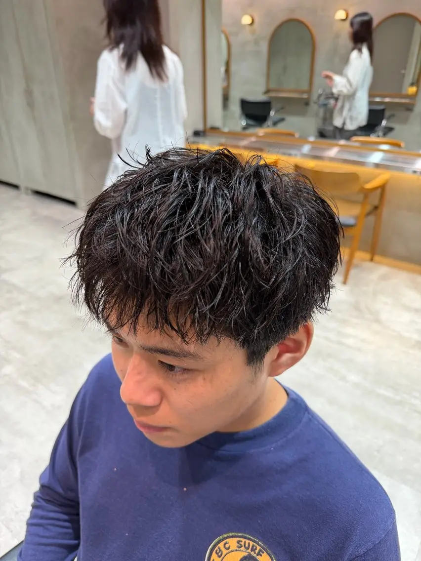 パーマ メンズ パーマ 杉野 ひなたのヘアスタイル
