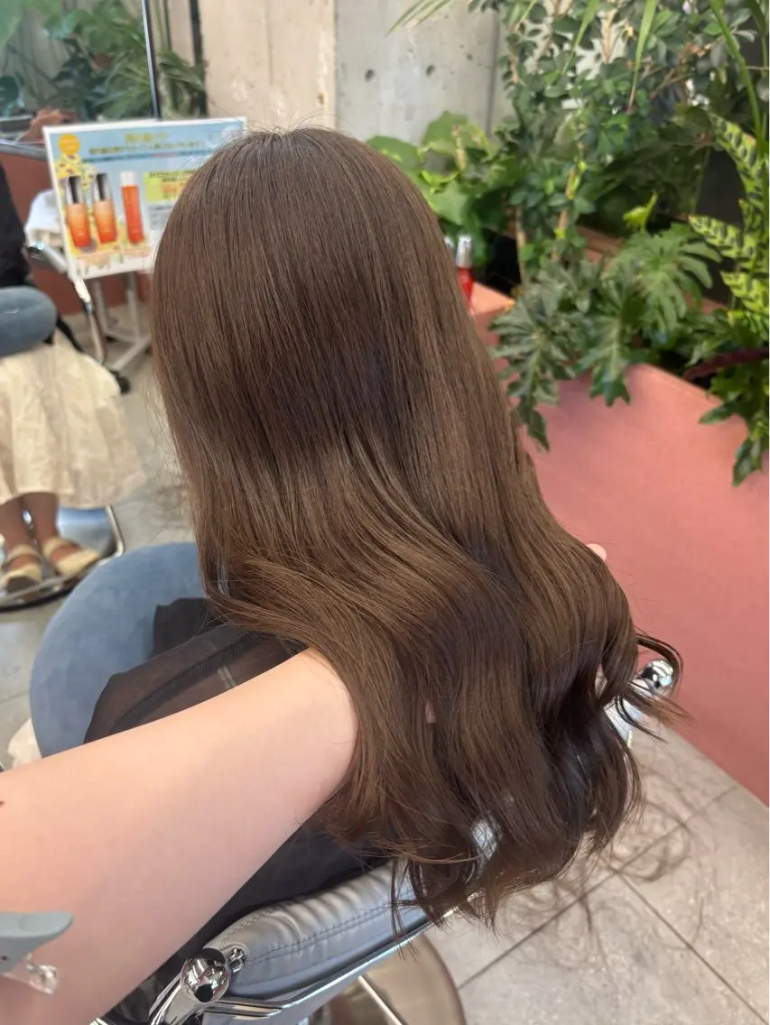 ロング カラー ブラウンカラー 透明感カラー ヘアカラー トリートメント ほらぐちるい‎𖤐 /レイヤー/ツヤ感のヘアスタイル